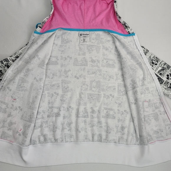 Disney Parks Retro Comic Book Graphic Print Full Zip Hoodie Sz XS - Picture 10 of 16